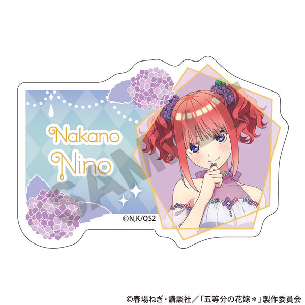 『五等分の花嫁*』アクリルネームバッジ 中野二乃 紫陽花ドレス